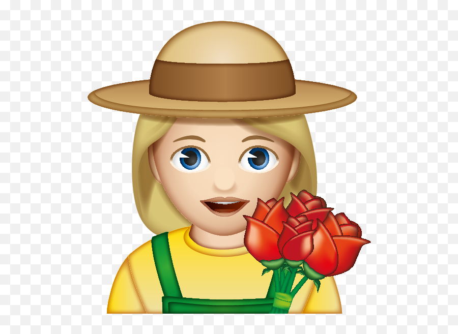 Woman Farmer - Cartoon Emoji,Farmer Emoji