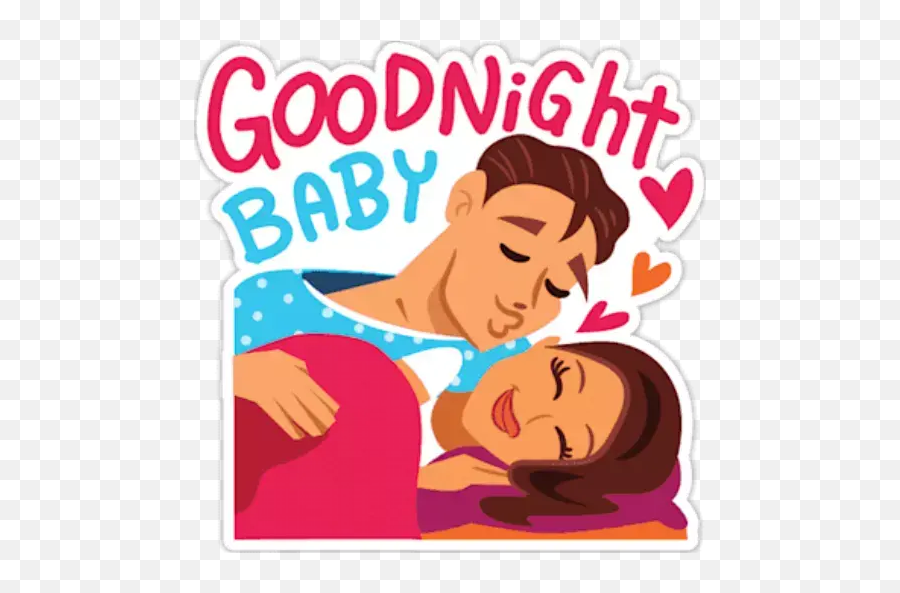 Sleep Whatsapp Stickers - Love Good Night Stickers Emoji,Good Morning Emojis