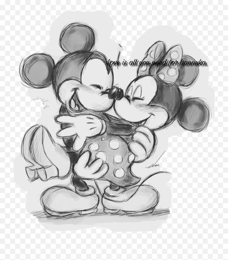 Largest Collection Of Free - Drawing For Mickey And Minnie Emoji,Hannukah Emoji