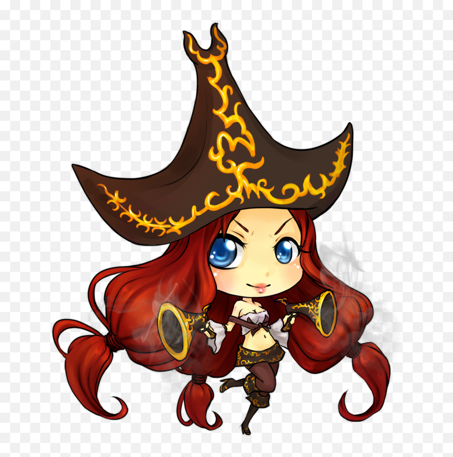 Miss Fortune The Bounty Hunter By Yanniplum - League Of League Of Legends Miss Fortune Chibi Emoji,League Of Legend Emoji