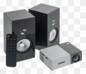 iJoy Mini Projector Set with Screen and Speakers - Computer Emoji