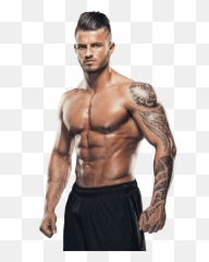 Download Transparent Muscle Arms Png - Lean Man Physique Emoji