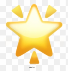 Holidays Yellow Star For Diwali - Clipart Emoji Sparkle Transparent Heart