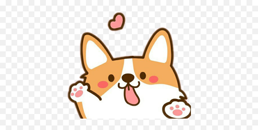 Cute Corgi Dog Sticker By Life U0026 Love - Cute Animal Drawing Dog Emoji,Corgi Emoji