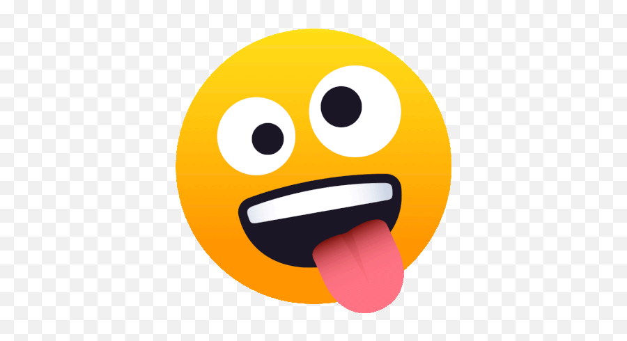 Zany Face Joypixels Gif - Kooky Face Emoji,Wacky Emoji