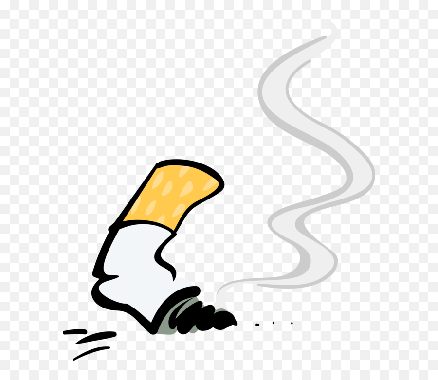 Cigarrete Png - Discarded Butt Image Illustration Cigarette Butt Clipart Png Emoji,Cig Emoji