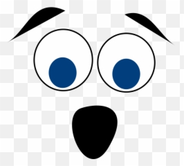 Surprised Cartoon Face Png Clipart - Full Size Eyebrows Emoji