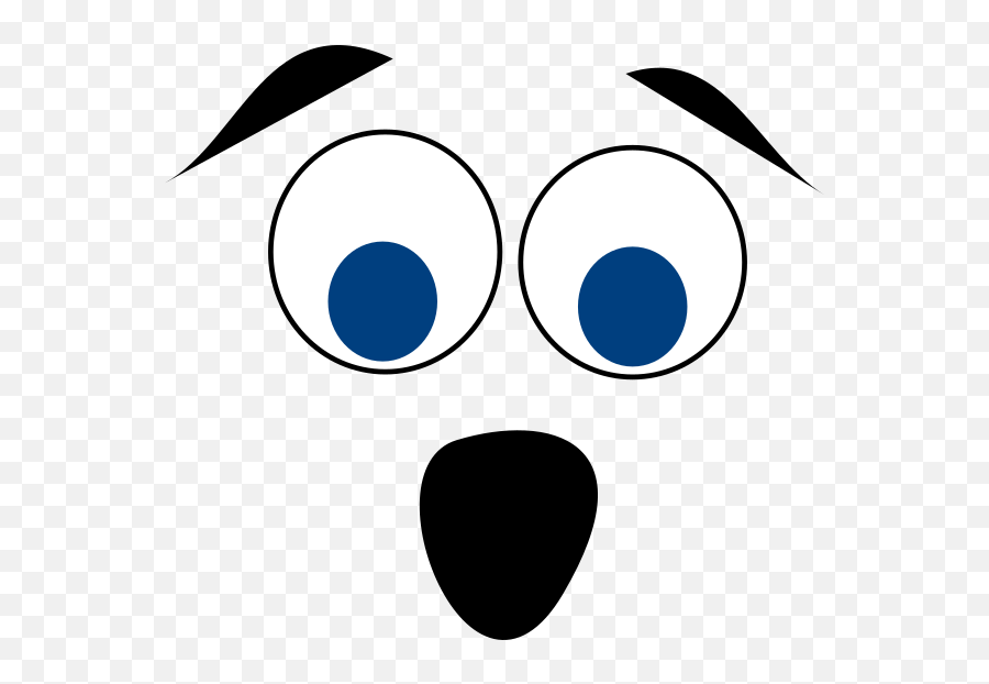 Surprised Cartoon Face Png Clipart - Full Size Clipart Surprised Eyebrows Png Emoji,Suprised Face Emoji
