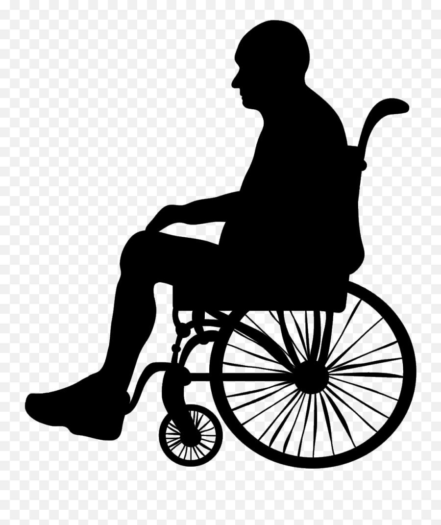 Download Old Of Wheelchair Illustration Elderly Silhouette - Silueta Persona Silla De Ruedas Png Emoji,Wheelchair Emoticon