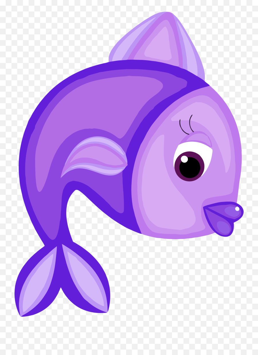 Blue Fish Svg Black And White Stock - Purple Fish Clipart Emoji,Fish Emoji Png
