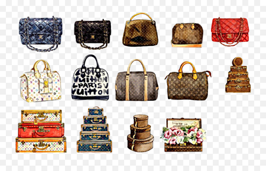 Watercolor Purse Pocketbook Luggage Bag - Handbag Emoji,Emoji Pocketbooks