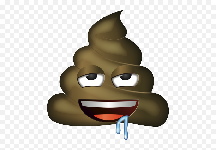 Emoji - Bull Poop Emoji,Drooling Emoji