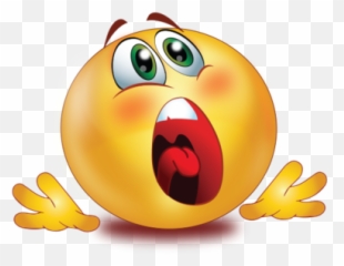 Scared face emoticon. 21095362 PNG