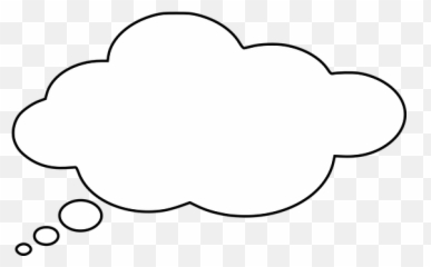 Free Clouds Words Vectors - Thought Bubble With Black Background Emoji,Black Cloud Emoji