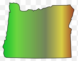 Map Oregon State United States - Cartoon Of Emoji