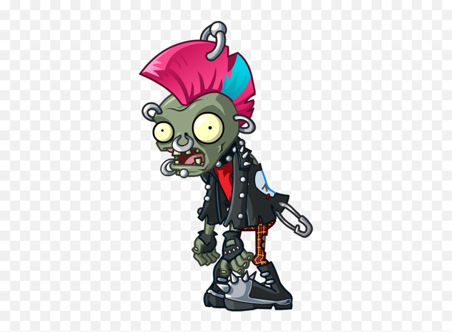 Punk Rock Alien - Plants Vs Zombies Punk Zombie Emoji,Punk Rock Emoji