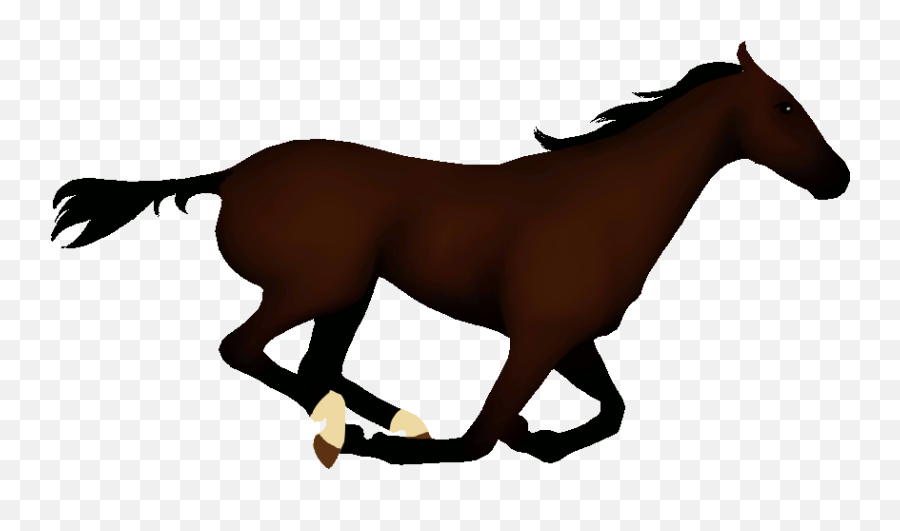Horse Clipart Animated - Running Horse Gif Png Emoji,Horse Emoji Png