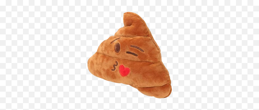 Wink Kiss Brown Emoji Pillow - Plush,Emoji Kiss Pillow