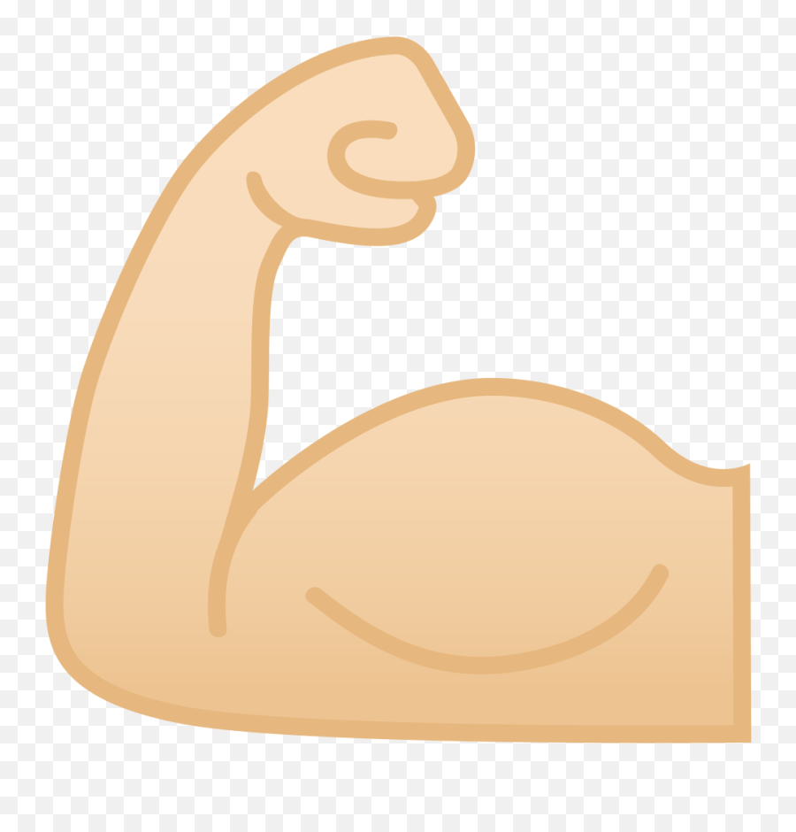 Download Emoji Arm Biceps Strong Flexing Muscle Emoji Png - Musculo Emoji,Flexing Arm Emoji
