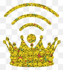 Emoji Crown Wifi Mwsk Edits Remix Emojis Crowns Emojicr - Illustration,Wifi Emoji