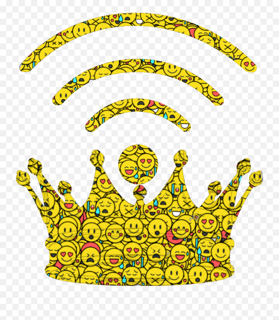Emoji Crown Wifi Mwsk Edits Remix Emojis Crowns Emojicr - Illustration,Wifi Emoji