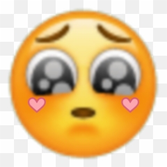 Pleadingface Emojis Whatsapp Cute Love Emojicute - Face