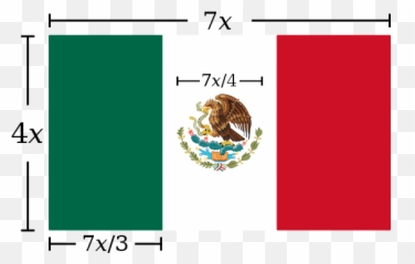 Mexico Flag Construction Sheet - Proportions Emoji