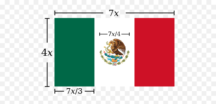 Mexico Flag Construction Sheet - Mexico Flag Proportions Emoji,New Mexico Emoji