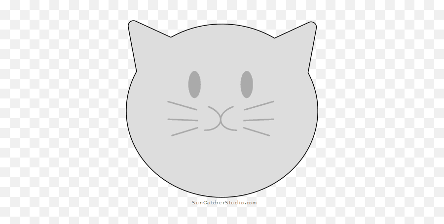 Cat Patterns Stencils Clip Art And - 2d Cat Face Emoji,Gray Cat Emoji