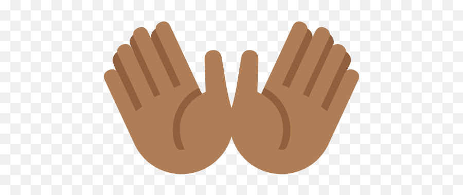 Open Hands Emoji With Medium - 2 Open Hands Emoji,Open Hands Emoji