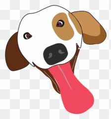 Dog Tongue Pet - Clip Art Emoji