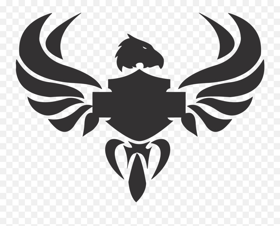 Harley Eagle Silhouette - Harley Davidson Eagle Decal Emoji,Harley Emoji