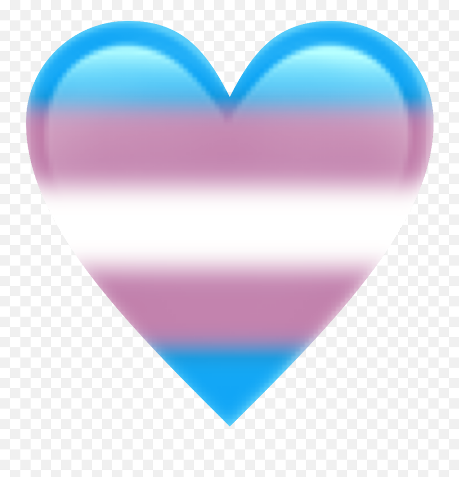 Transgender Lgbt Heart Trans Freetoedit - Transparent Trans Heart Emoji,Transgender Emoji