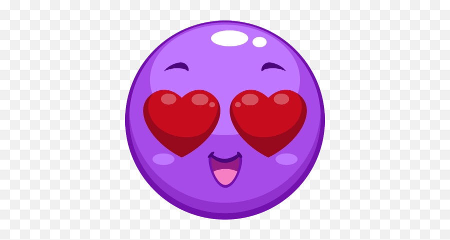 Free Png Images - Purple Heart Eyes Emoji,Fainting Emoji