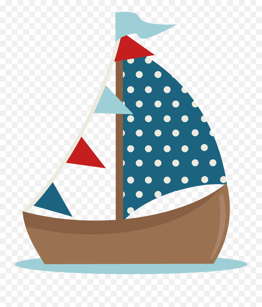 Waves Clipart Sailboat Waves Sailboat - Cute Sail Boat Clipart Emoji,Sailing Emoji