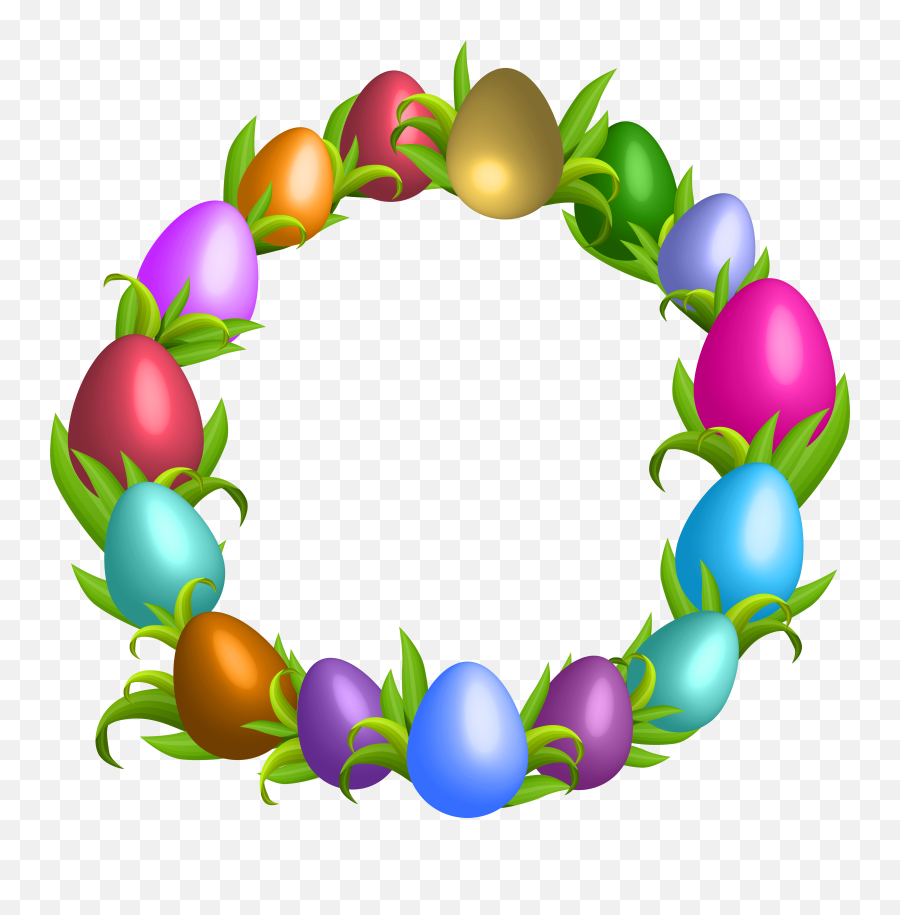 Download Egg Wreath Easter Bunny Transparent Free Hd Image Emoji,Easter Bunny Emoticon Free