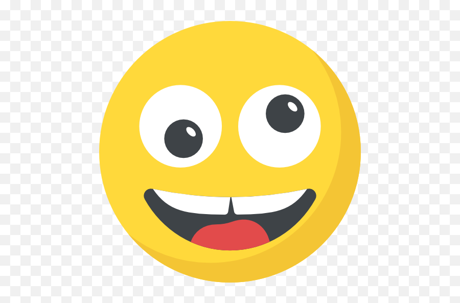 Crazy - Free Smileys Icons Crazy Icon Emoji,Crazy Face Emoji Png