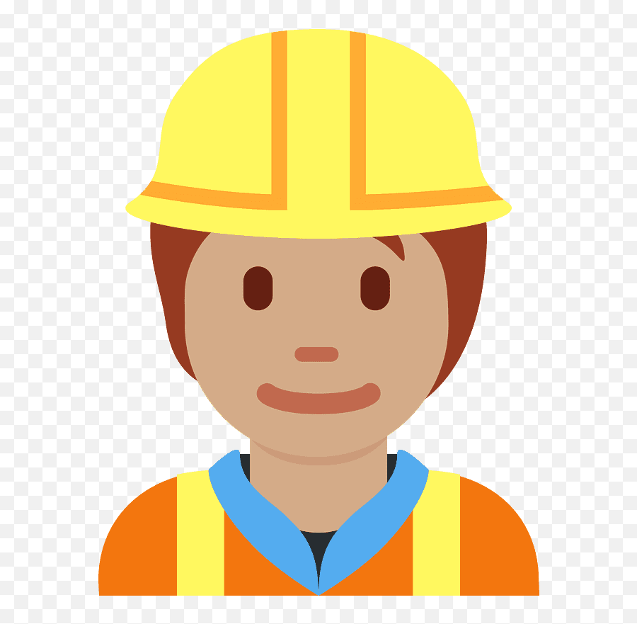 Construction Worker Emoji Clipart - Cartoon,Emoji Hard On