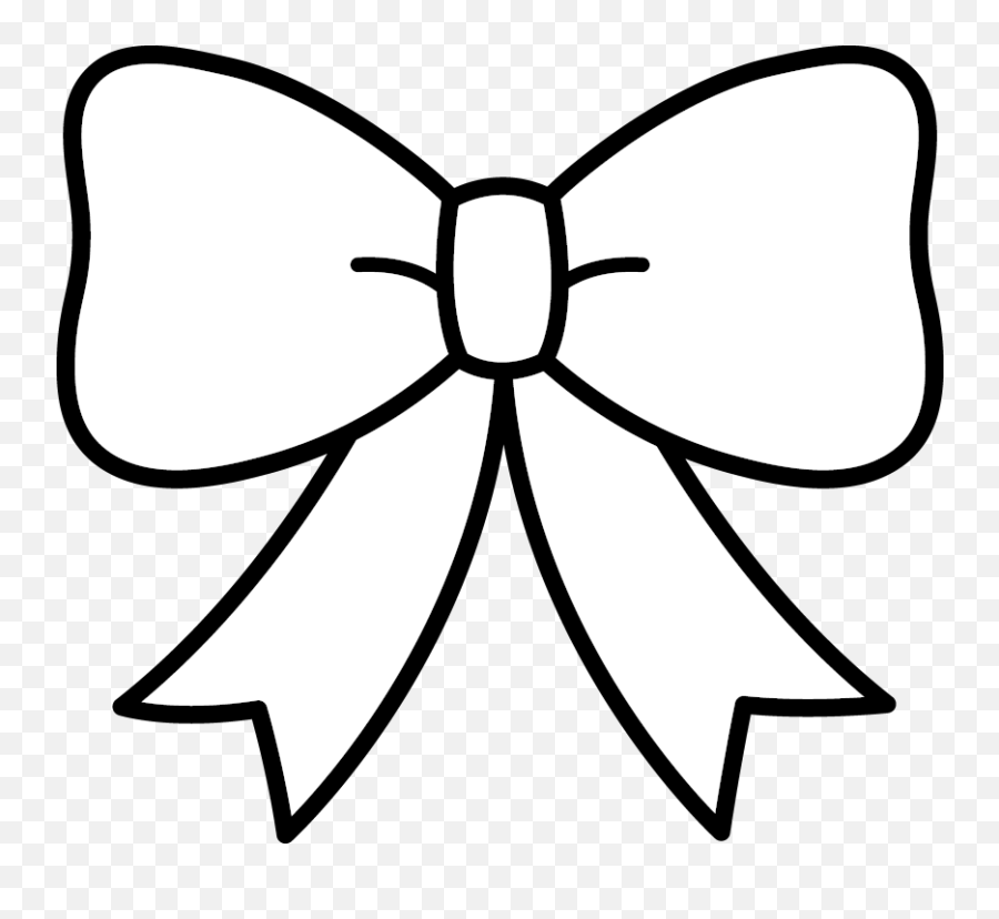 Ribbon Bow Clip Art - Clipartix Ribbon Clipart Black And White Emoji,Bow Emoji