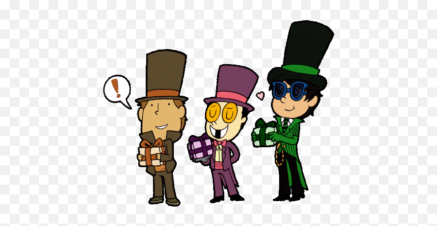 Hello Everyone We Are The Tophat Gif By Top Hat Trio - Once Ler X Warden Emoji,Top Hat Emoji