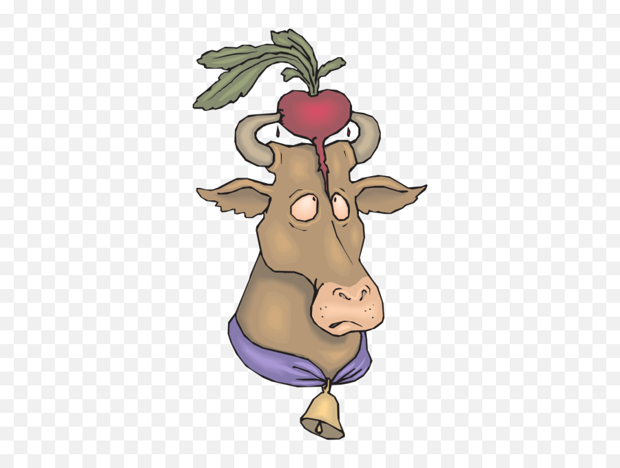 Cow With Radish Png Svg Clip Art For Web - Download Clip Fresh Emoji,Radish Emoji