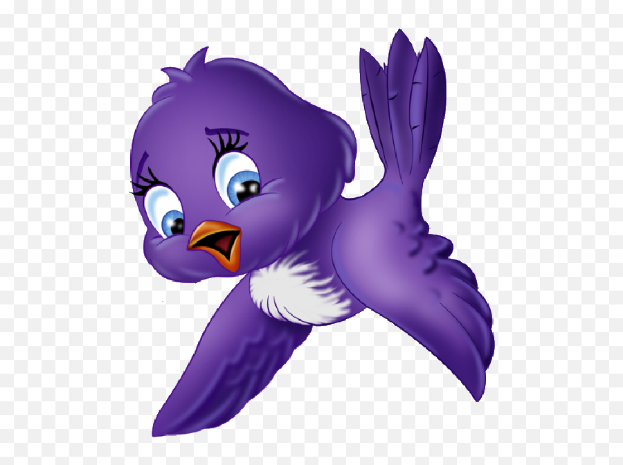 Bluebirdclipartimage5png 600 600 Pixels Cartoon - Purple Bird Clipart Emoji,Flying Bird Emoji