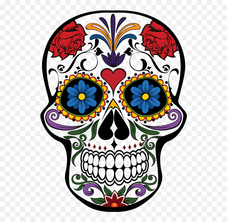 The Dead Skulls Png Clipart - Day Of The Dead Skull Png Emoji,Sugar Skull Emoji