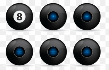Download Hd Ask A Silly Question Get A - Magic 8 Ball Icon Emoji,Eight Ball Emoji