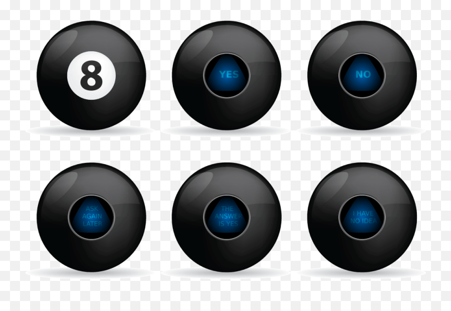 Download Hd Ask A Silly Question Get A - Magic 8 Ball Icon Emoji,Eight Ball Emoji