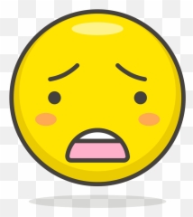 061 - Wow Cute Emoji Png,Weary Emoji