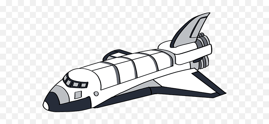 How To Draw A Space Shuttle - Easy Drawing Of Space Shuttle Emoji,Space Ship Emoji
