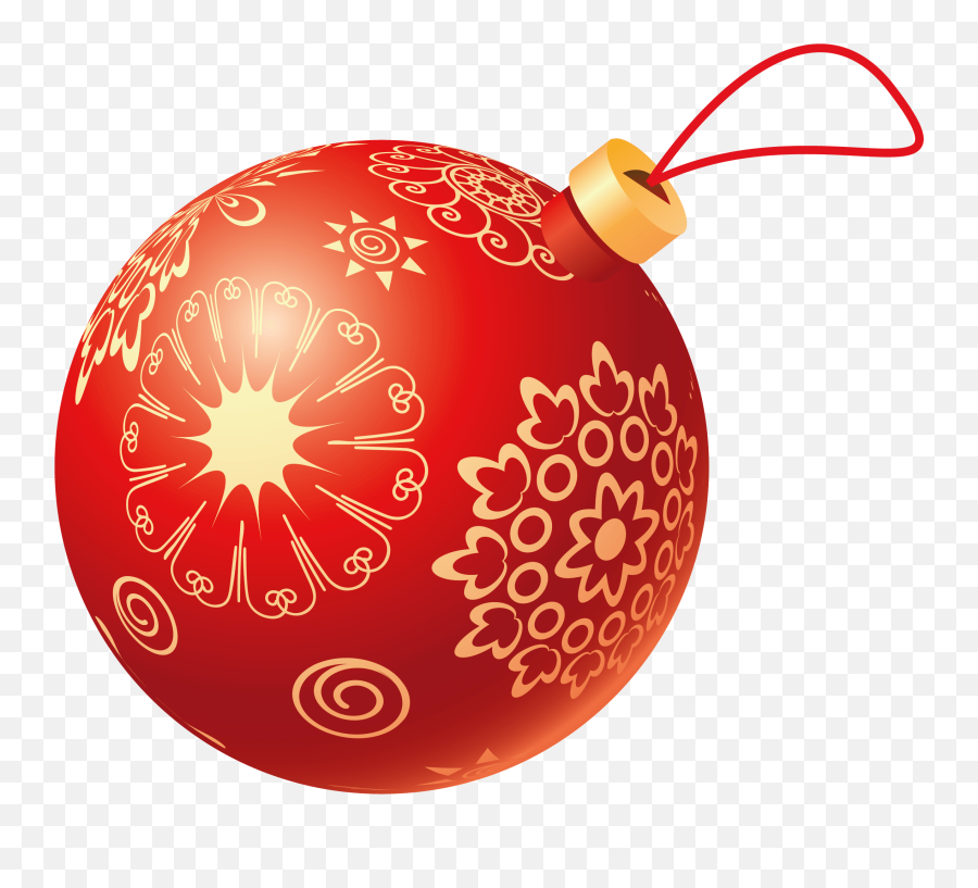 Christmas Red Ball Transparent Png - Christmas Red Ball Png Emoji,Christmas Wreath Emoji