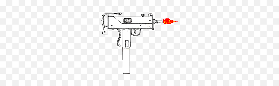 Emoticons - Mac 11 Gun Logo Emoji,Gun Emoticons