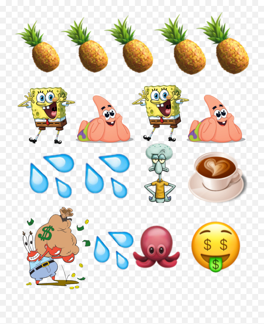Background Spongebobsquerpants Water Emojis Spongebob - Spongebob,Spongebob Emoji